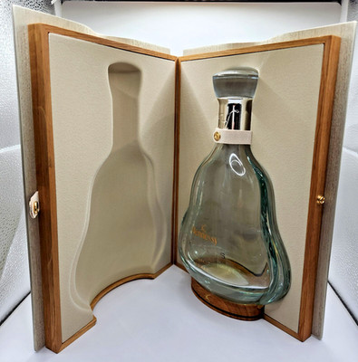 Hennessy Paradis Rare Cognac Crystal Decanter Empty Bottle Original Wooden Box