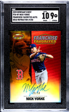 Nick Yorke 2020 Bowman's Best Franchise Favorites Auto Gold /50 SGC 10/9 Pirates