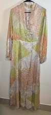 Mango Maxi Dress Paisley Print Ruffle Resort Boho Exclusive Collection Sz 6 NWT