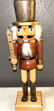 10  Brown and Gold Wooden Nutcracker With Sword - Christmas Home D cor 2020
