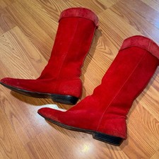 Vintage 80 s Suede Slouch Boots