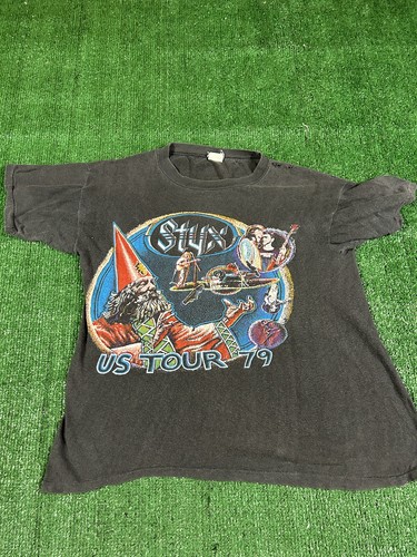 Styx — US rock T shirt 2 side Sz /