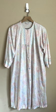 Vintage Gown Robe Pastel Peignoir Nylon Womens Size Large 12 14 Vanity Fair
