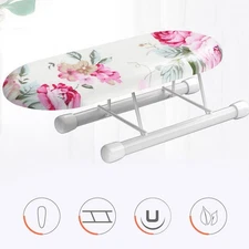 Table Top Ironing Board Foldable Leg Mini Sleeve Cuffs Collars Ironing Table