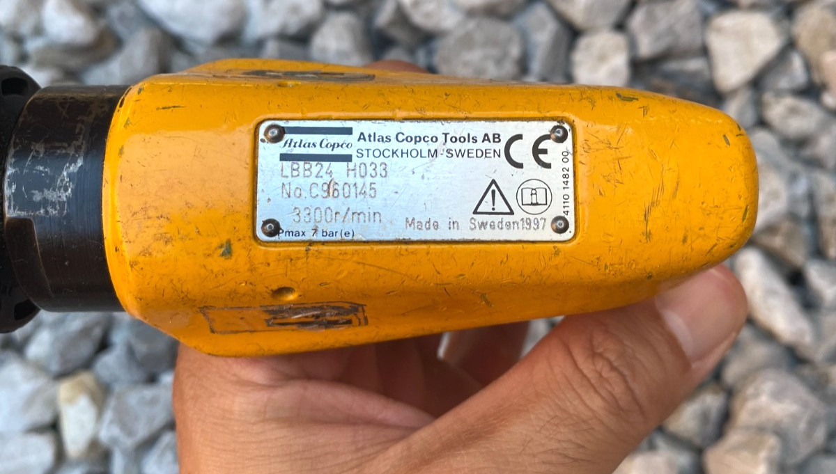 Atlas Copco Drill Motor 3300 rpm w/Speed Chuck 3/8" LBB24 H033