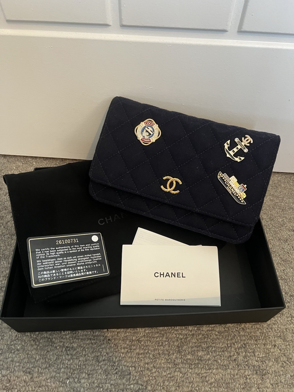 Chanel Wallet On Chain Marine Métiers d'Art Paris-Hamburg 2018