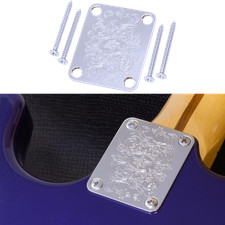 Gotoh Neck Plate, NBS-Art-04, Artistic Engraved Chrome