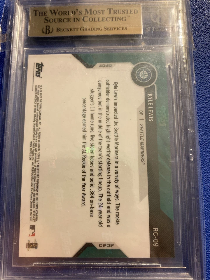 2020 Topps Now Ken Griffey Jr, Kyle Lewis No264 золото /1 (RC) - Изображение 4 из 4