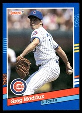 Greg Maddux 1991 Donruss #374 Chicago Cubs FREE SHIPPING AutographDen