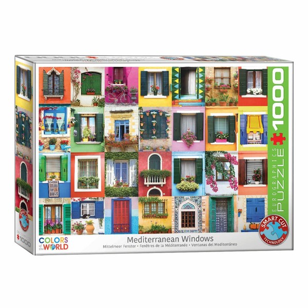Eurographics Puzzle Mittelmeerfenster, Fenster, 1000 Teile, 68X48 Cm, 6000-5350-image