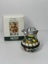 VTG GARDENING CLUB PHB Trinket Box FLOWER WATERING CAN Midwest Cannon Falls MIB