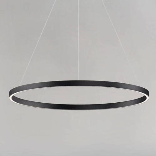 ET2 Groove 23 1/2" Wide Black LED Ring Pendant Light - Picture 1 of 5