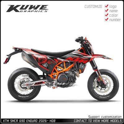 Graphics kit for  KTM SMC-R 690 ENDURO 2026- Decal kit Sticker  H08