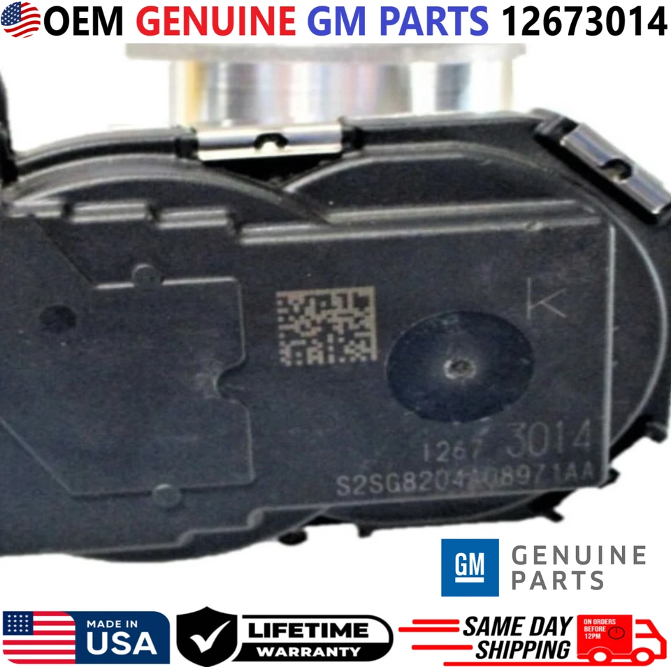 Carrocería de acelerador GM GENUINA OEM para Chevrolet Spark 2016-2022 1,4 L I4, 12673014 Foto 3 de 4