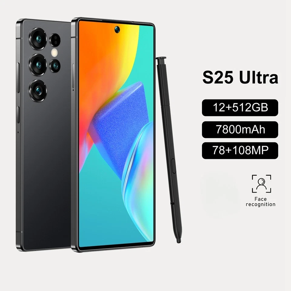 NEW S25 Ultra 7.3 inch 12+512GB 7800mAh Android Phone Global Unlock Dual SIM - Image 4 of 4