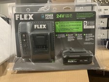 GENUINE Flex FX0411-1F 24V 3.5Ah Stacked & 160W Fast Charger Starter Kit
