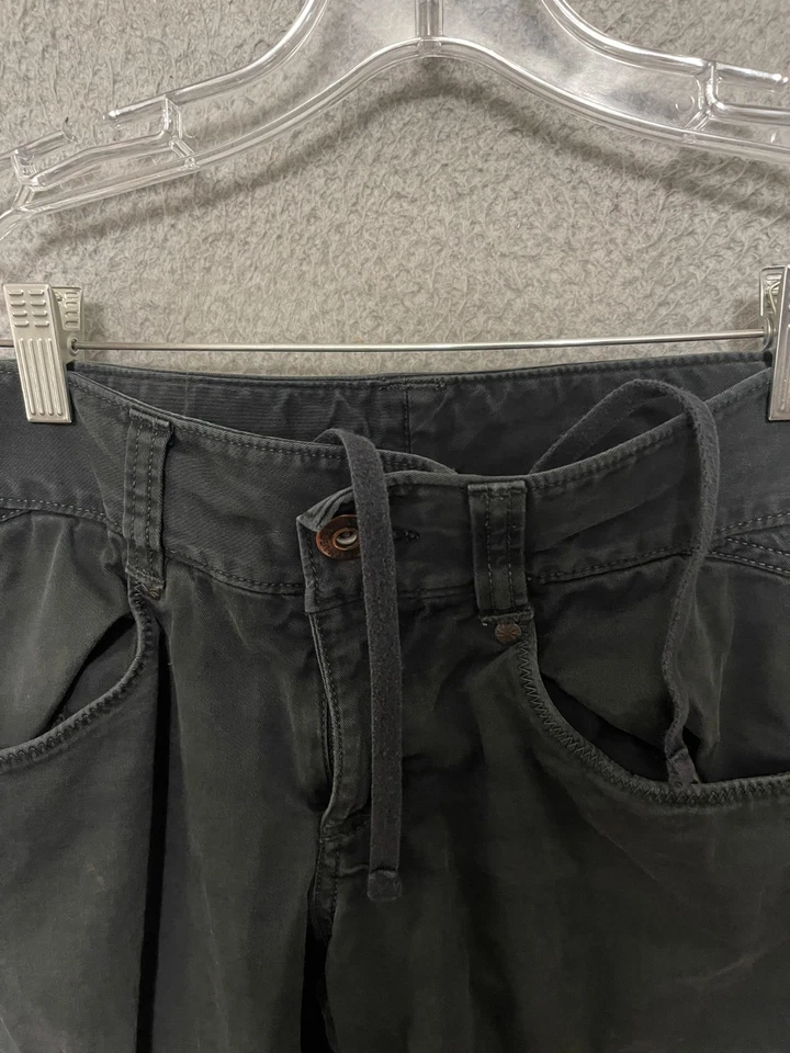 Pantalones cargo Athleta para mujer talla 4 negros con cordón de algodón para adultos Foto 2 de 4