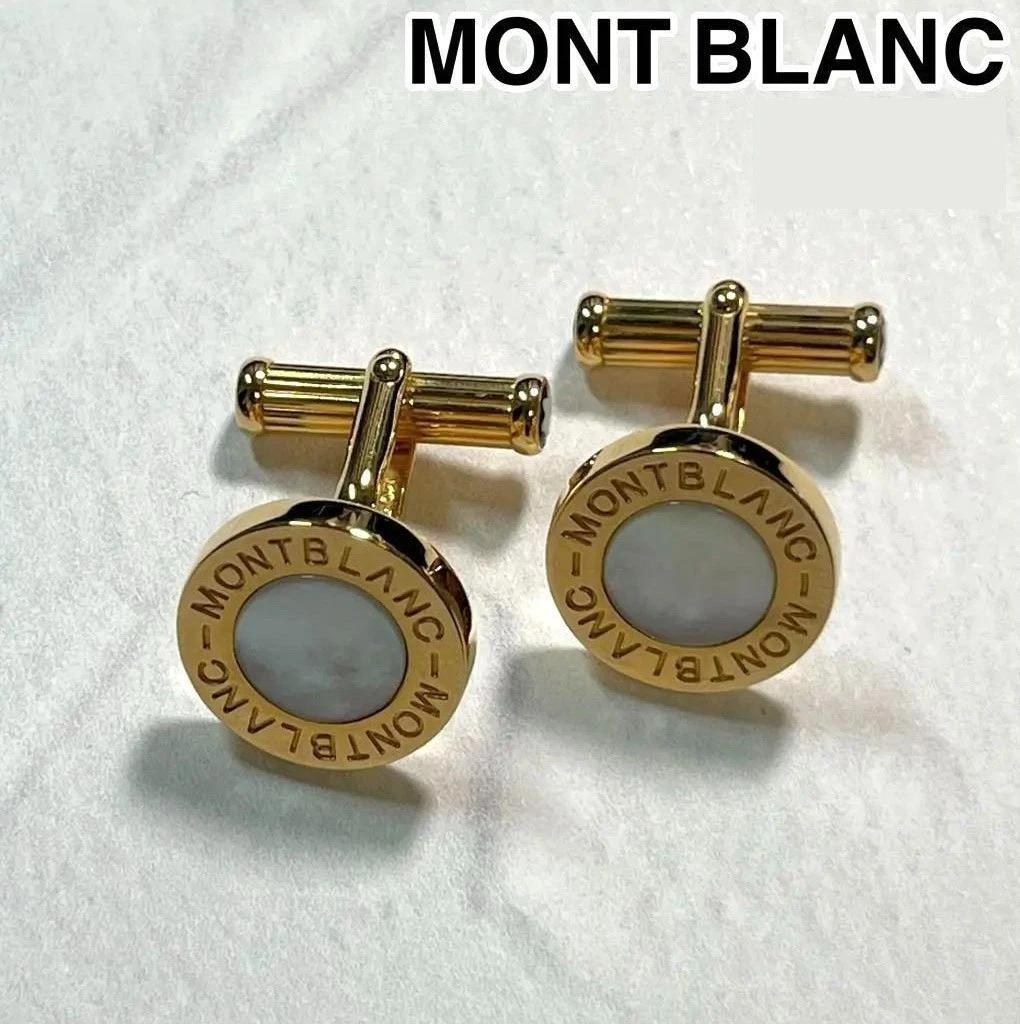 MONT BLANC 金メッキ カフリンクス Montblanc Gold Cufflinks for Men for sale - eBay