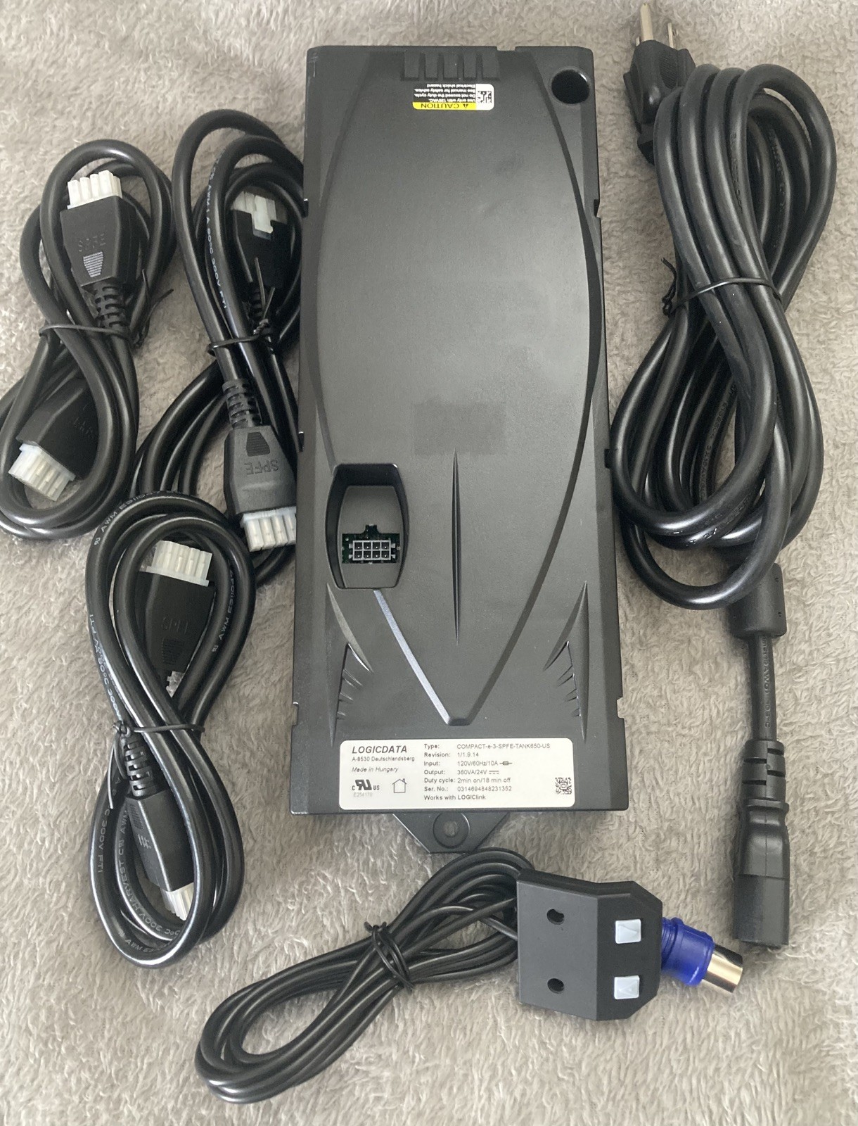 LOGICDATA COMPACT -e-3-SPFE-TANK650-US Desk Control Unit-Module and Cables