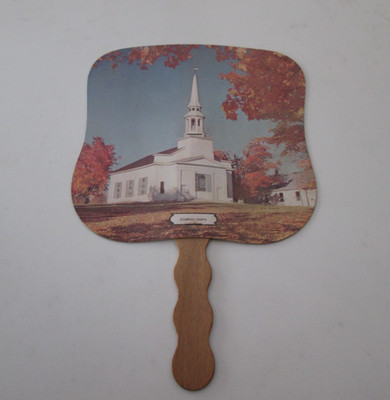 Vtg Advertising Fan: #8736 Gleaming Chapel, Southern Indiana Rural Electric Coop