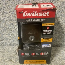 Kwikset 258 Downtown Square Sgl Cyl Low Profile Deadbolt 92580-018