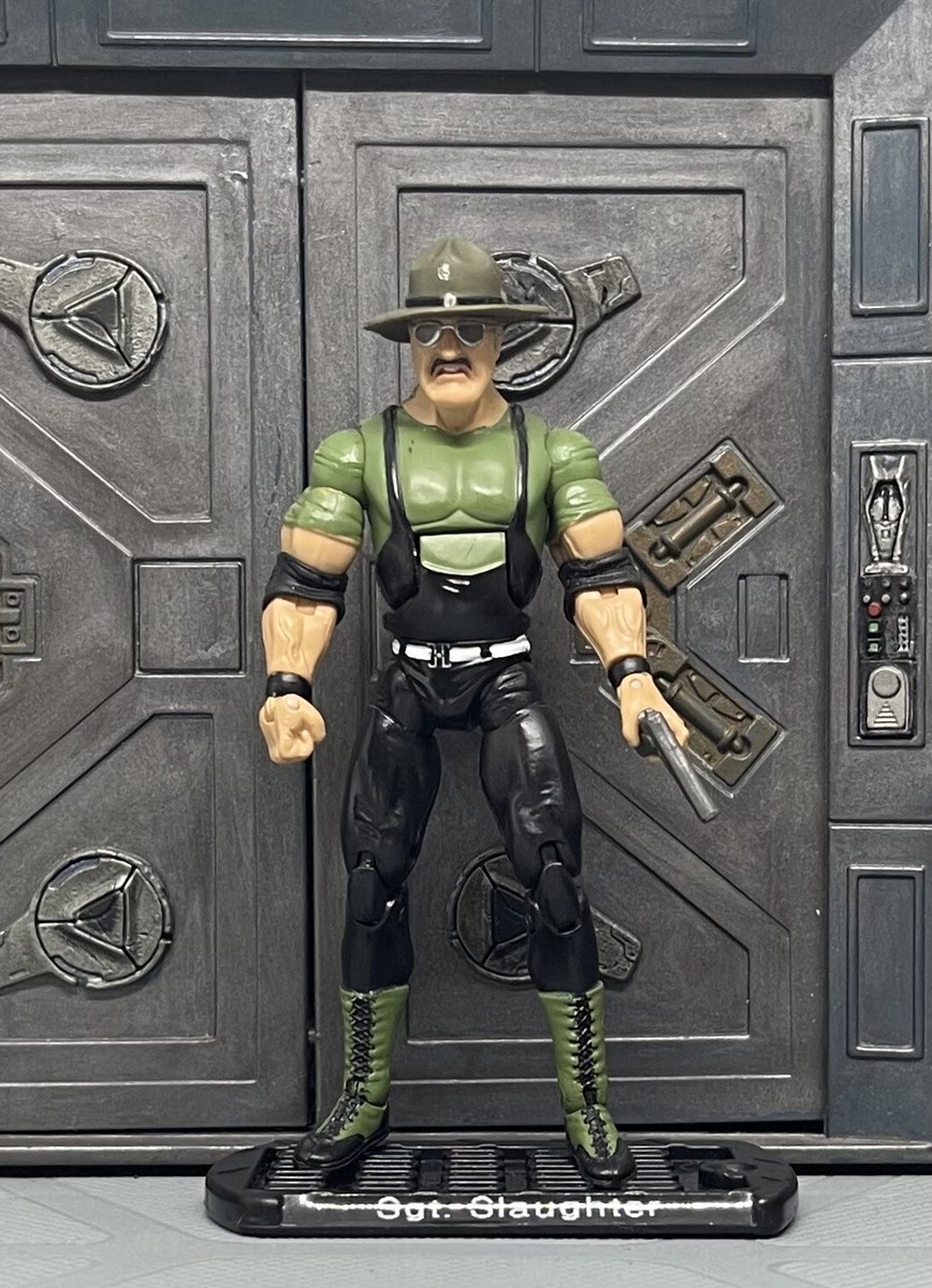 WWE /Gi Joe Sgt, Slaughter, Jakks Build N Brawl Series 6 Wrestling