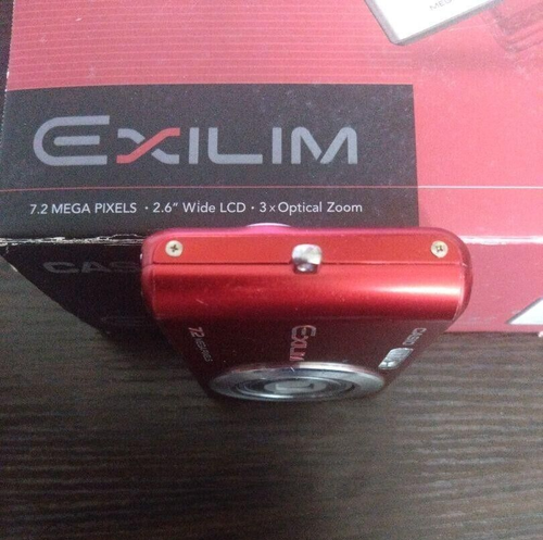 CASIO EXILIM EX-Z77 Compact Digital Camera 7.2MP 3x Zoom Red with Box - Picture 3 of 8