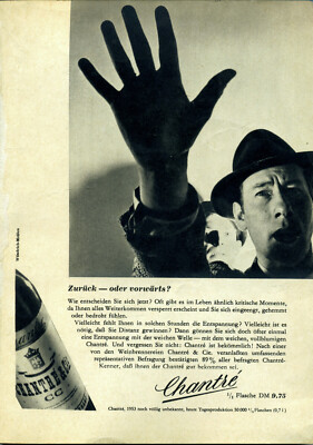 Chantre -- Zurück oder vorwärts --- Werbung von 1956