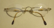 3 PIECE RIMLESS FRAMES EYEGLASSES UNKNOWN MODEL/STYLE ~ FOR PARTS/REPAIR ONLY