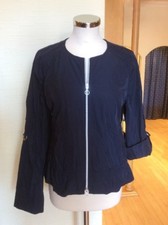 Betty Barclay Jacket Size 12 Bnwt Navy Roll Up Sleeves Rrp £140 Now £63