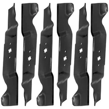 18 1/2 inch x 6 Point Star 54" Deck Notched Medium-Lift Blade For MTD Cub Cadet