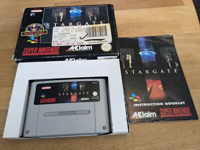 Stargate Super Nintendo SNES OVP PAL CIB Boxed