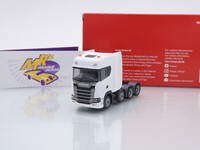 Herpa 308601-004 # Scania CS20 Hd 8X4 4-Achs Schwerlastzugmaschine \ Weiß \" 1:87"