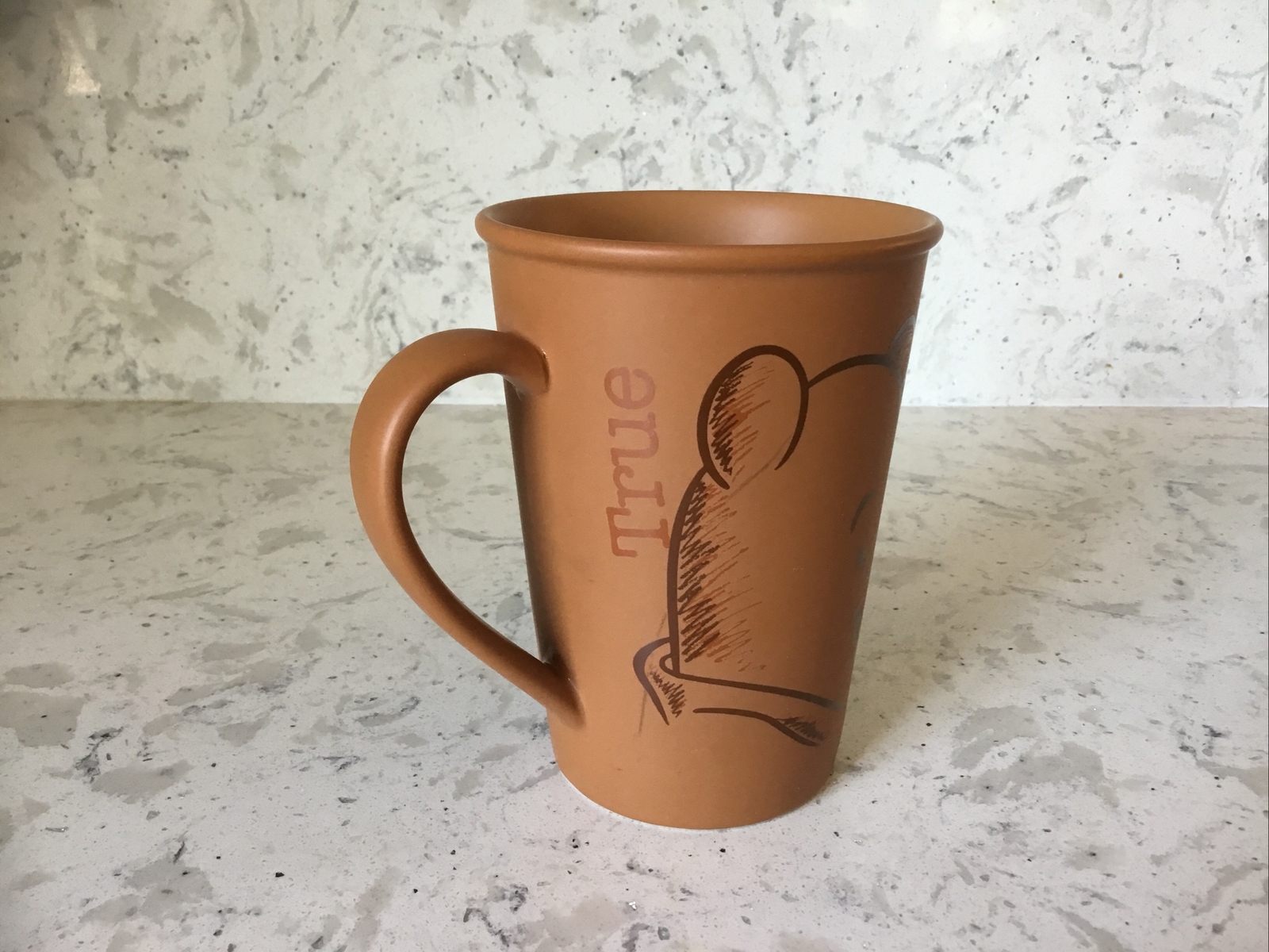 Disney WINNIE The POOH 12 oz Coffee Mug Shy True Loyal Humble Curious Pondering