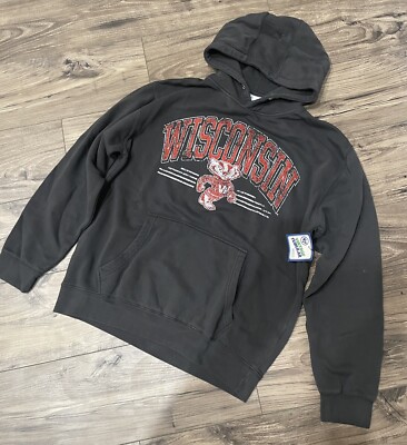 47' Brand Vintage Wisconsin Badgers Hoodie Size 2XL New