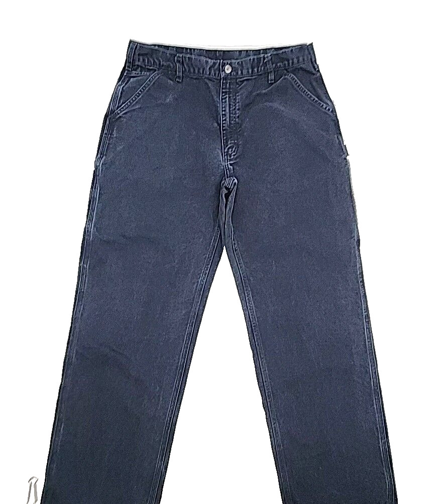 Dungaree Fit Blue Work Men Sz 38 X 34 Jean Style Pocket