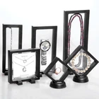 Display Floating Clear Jewelry Medal Stand Case Frame Gemstone 3D 1/5/10Pcs
