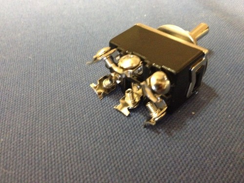 3 Pieces (Black) DPDT momentary switch on/off/on motor reverse Polarity DC Moto - Picture 3 of 4
