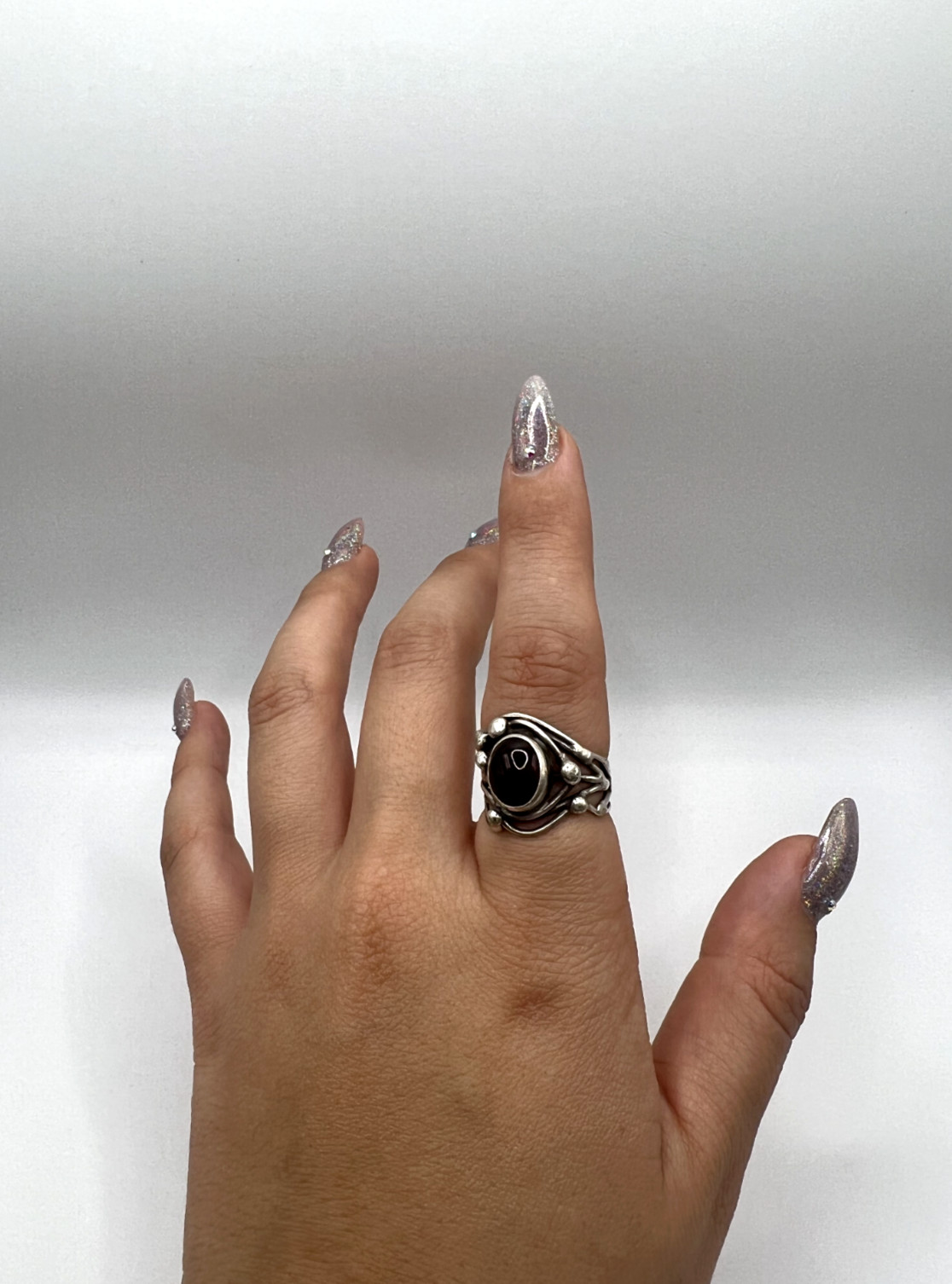 Sterling Silver Brown Agate Ring - image 8