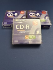 NEW Memorex CD-R Recordable Disks, LOT OF 3 10 Pack 52x 80 min 700MB Sealed