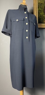 Hochwertiges '' V E R D I '' Kleid Blau Hemdblusen Verdi
