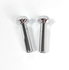 Chrome Door Lock Knobs For 1965-1966 Ford Mustang 