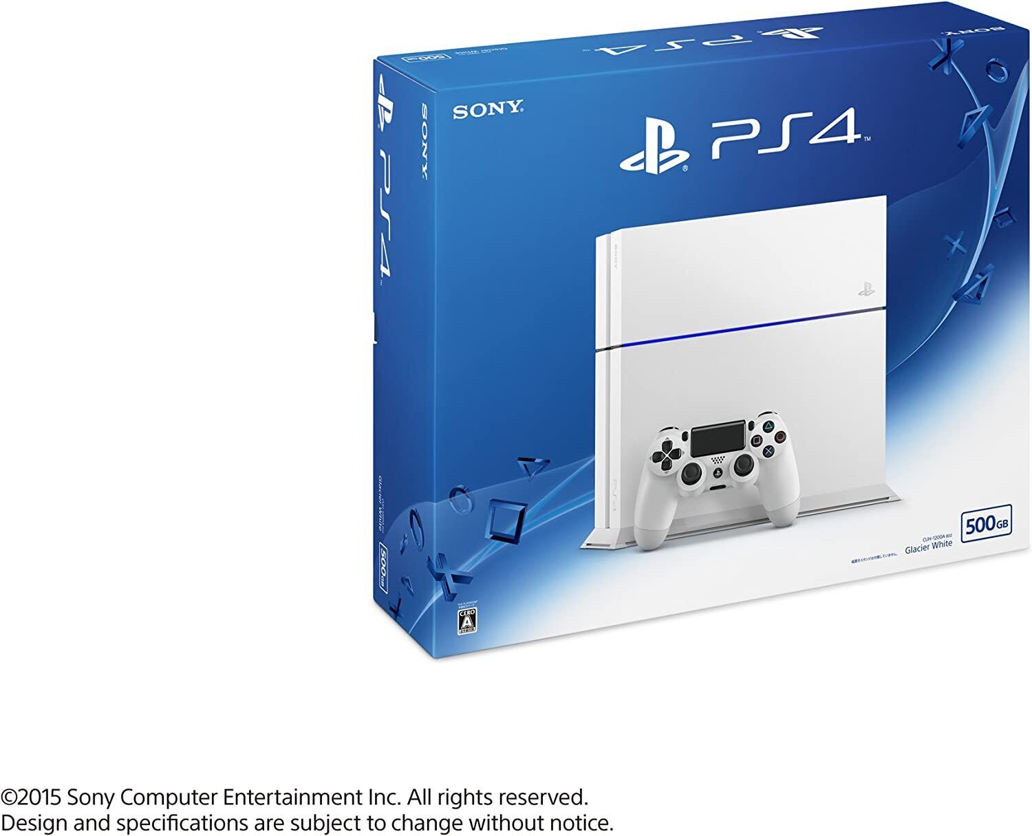 Ham selv Sprout sød smag Sony PlayStation 4 Glacier White (CUH-1200AB02) 100V HDD 500GB New From  Japan | eBay