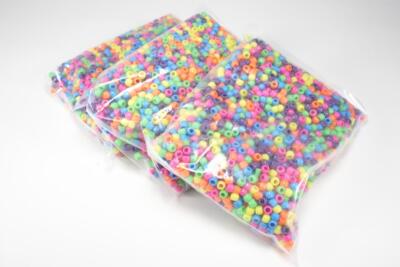 3x The Big One 1lb Bag pony beads - Neon Colored - Unopened | eBay
