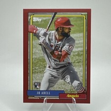 2021 Update 1992 Topps Redux Chrome Red Border /70 Jo Adell #TC92-5 Rookie RC