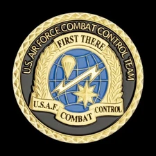 USAF Combat Control CCT Pararescue PJ Brass Challenge Coin #4 SOCOM SEAL Recon