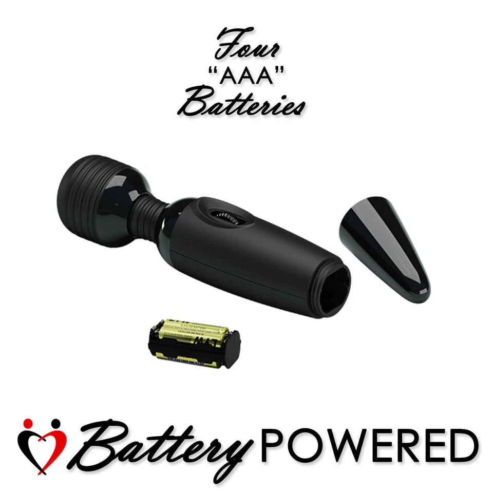 LeLuv Varita Vibrador Masajeador Clítoris Multivelocidad Suave Silicona Negro Foto 4 de 4