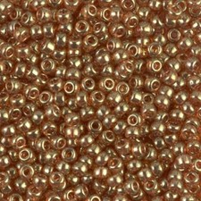Miyuki Round Rocaille Seed Beads Size 8/0 Topaz Gold Luster 22GM Tube 8-311