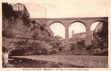 Old postcard 34 - Minerve (H�rault) - La Cesse at the exit of the Natural Tunnel (Olonzac)