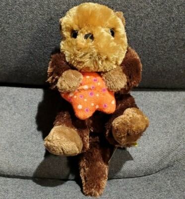 Wild Republic SEA OTTER W/ Star Stuffed Animal Plush 9'' Toy 2014